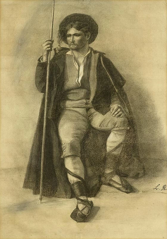 Pastore italiano seduto